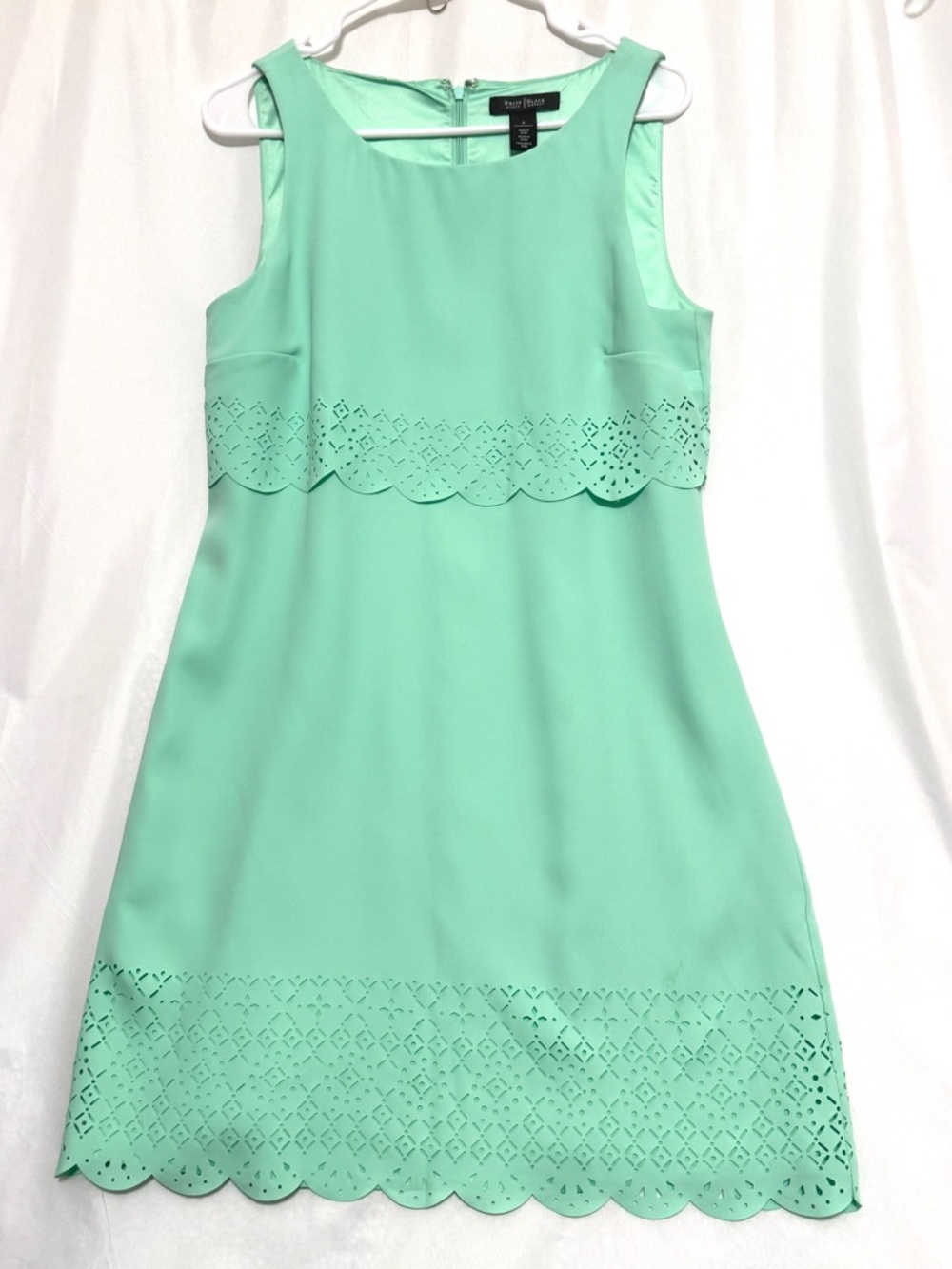 White House Black Market Mint Green Midi Dress